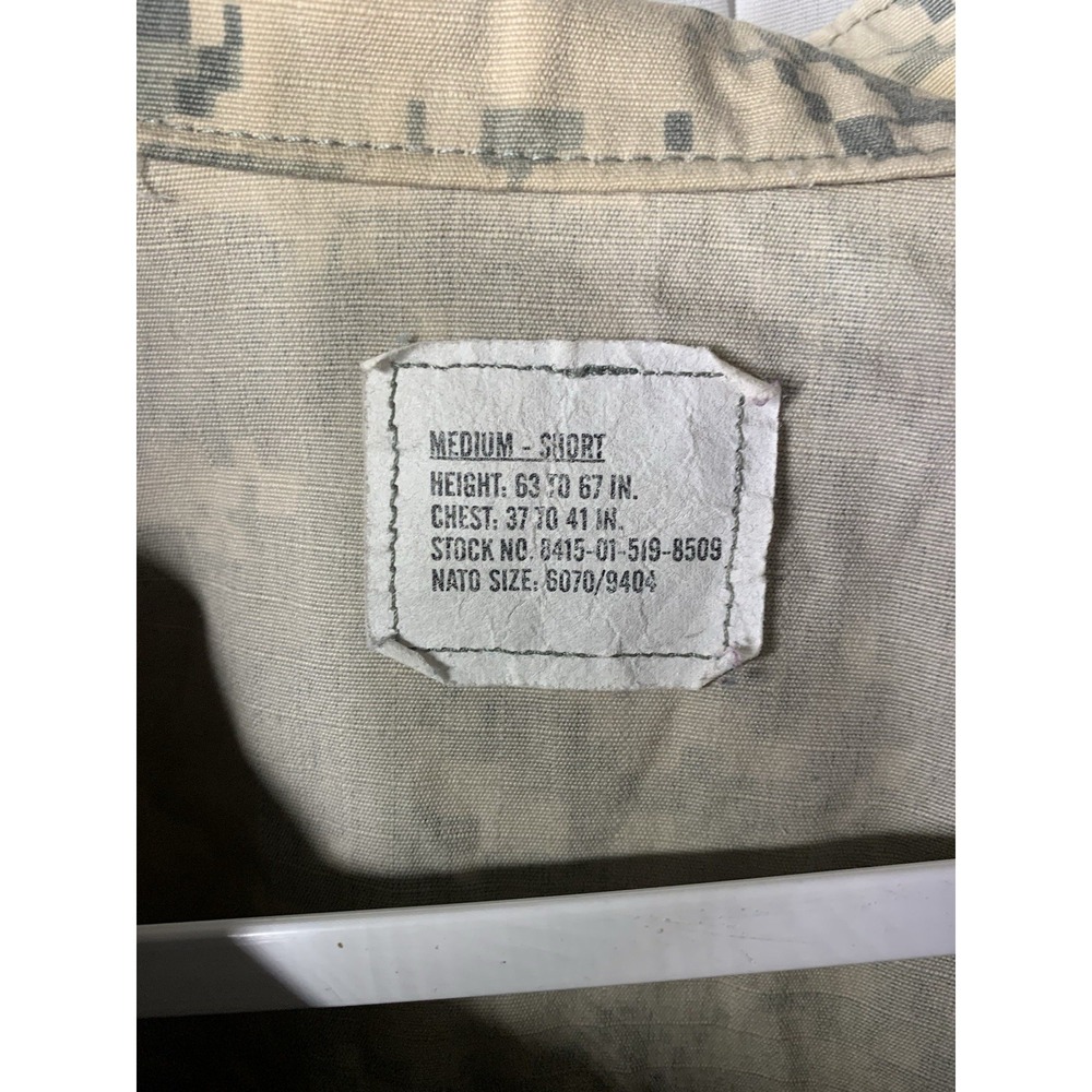 Mens M short unisex Military Digital Camo Zip‎ up Uniform Jacket tactical combat - Picture 2 of 6